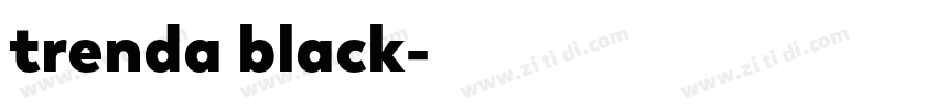 trenda black字体转换